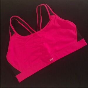 Victoria's Secret VSX Sport The Player Crossback Sports Bra in Hot Pink, Size XL